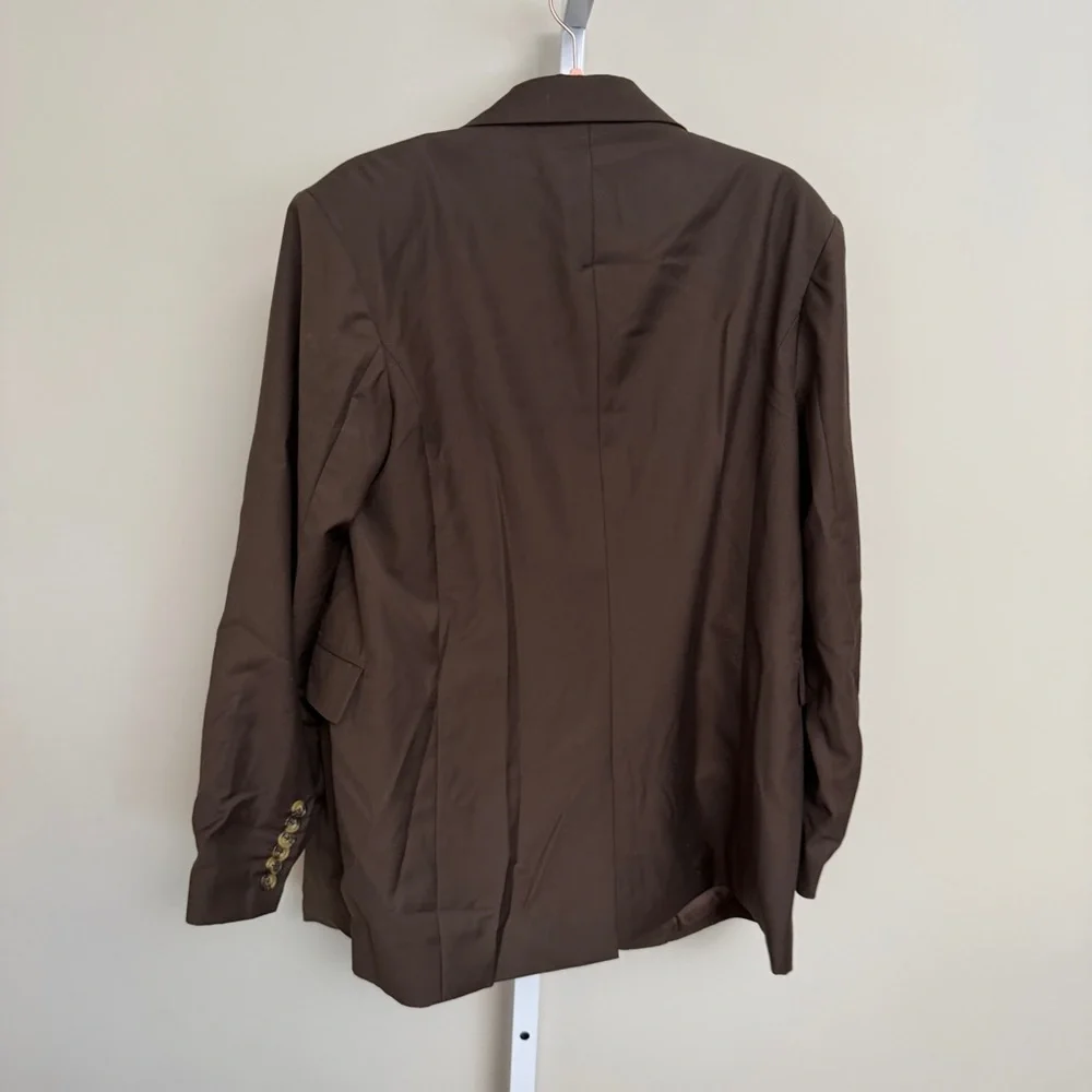 Third form INTERCHANGE RELAXED BLAZER size 4 BROWN - Picture 7 of 8